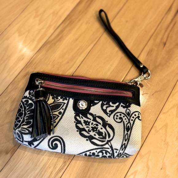 Spartina 449 Tassel Wristlet with Mermaid Logo - Picture 1 of 15